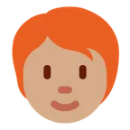 person: medium skin tone, red hair para la plataforma X / Twitter