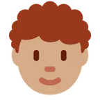 person: medium skin tone, curly hair untuk platform X / Twitter