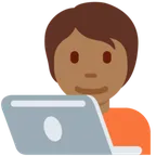 X / Twitter dla platformy technologist: medium-dark skin tone