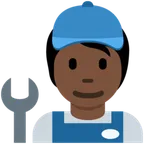 mechanic: dark skin tone สำหรับแพลตฟอร์ม X / Twitter