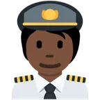 pilot: dark skin tone para a plataforma X / Twitter