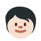 X / Twitter 플랫폼을 위한 child: light skin tone
