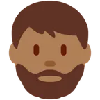 X / Twitter dla platformy man: medium-dark skin tone, beard