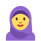 X / Twitter প্ল্যাটফর্মে জন্য woman with headscarf