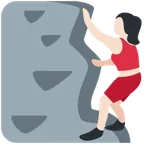 woman climbing: light skin tone für X / Twitter Plattform