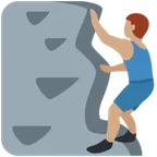 X / Twitterプラットフォームのman climbing: medium skin tone