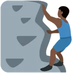 X / Twitter dla platformy man climbing: dark skin tone