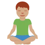 man in lotus position: medium skin tone لمنصة X / Twitter