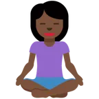woman in lotus position: dark skin tone لمنصة X / Twitter