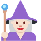 woman mage: light skin tone til X / Twitter platform