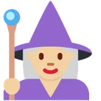 X / Twitter platformu için woman mage: medium-light skin tone