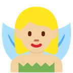 X / Twitter 平台中的 woman fairy: medium-light skin tone