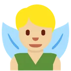 X / Twitter 平台中的 man fairy: medium-light skin tone