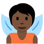 fairy: dark skin tone для платформы X / Twitter
