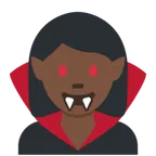 woman vampire: dark skin tone für X / Twitter Plattform