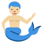 X / Twitter dla platformy merman: medium-light skin tone