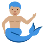 merman: medium skin tone per la piattaforma X / Twitter