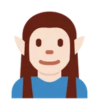 man elf: light skin tone untuk platform X / Twitter