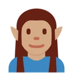 man elf: medium skin tone สำหรับแพลตฟอร์ม X / Twitter