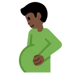pregnant man: dark skin tone untuk platform X / Twitter