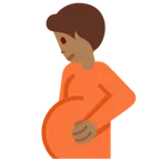 X / Twitter dla platformy pregnant person: medium-dark skin tone