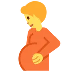 pregnant person för X / Twitter-plattform