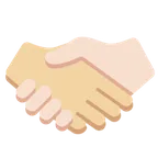 X / Twitter dla platformy handshake: medium-light skin tone, light skin tone