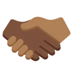 X / Twitter dla platformy handshake: dark skin tone, medium-dark skin tone
