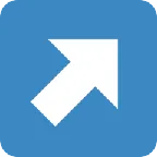 up-right arrow för X / Twitter-plattform