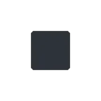 black small square per la piattaforma X / Twitter