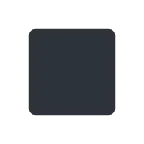 black medium-small square for X / Twitter platform