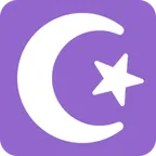star and crescent for X / Twitter platform