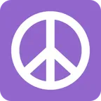 X / Twitter 플랫폼을 위한 peace symbol
