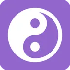yin yang för X / Twitter-plattform
