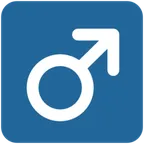 male sign για την πλατφόρμα X / Twitter