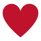 X / Twitter 平台中的 heart suit