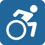 wheelchair symbol für X / Twitter Plattform