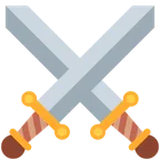 crossed swords untuk platform X / Twitter