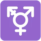 X / Twitter প্ল্যাটফর্মে জন্য transgender symbol