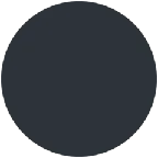 black circle für X / Twitter Plattform