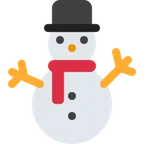 snowman without snow for X / Twitter platform