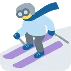skier untuk platform X / Twitter