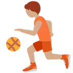 person bouncing ball: medium skin tone untuk platform X / Twitter