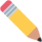 pencil for X / Twitter platform