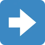 right arrow per la piattaforma X / Twitter