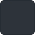 black large square for X / Twitter platform