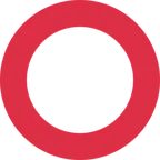 hollow red circle für X / Twitter Plattform